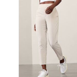 Athleta Brooklyn Ankle Pant Women US 22 Poly Spandex blend tan beige Abalone